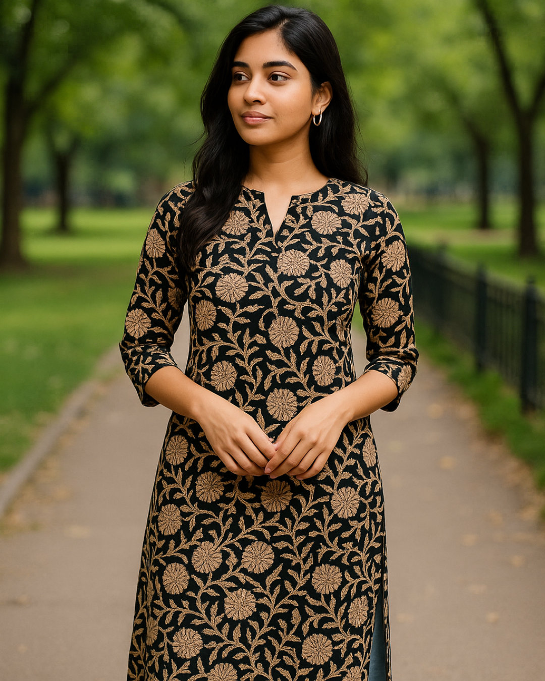 Kalamkari Cotton Fabric - M2