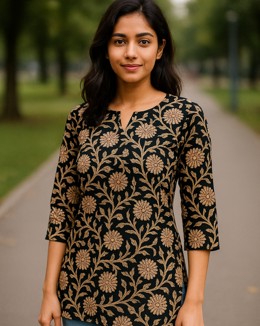 Kalamkari Cotton Fabric - M2