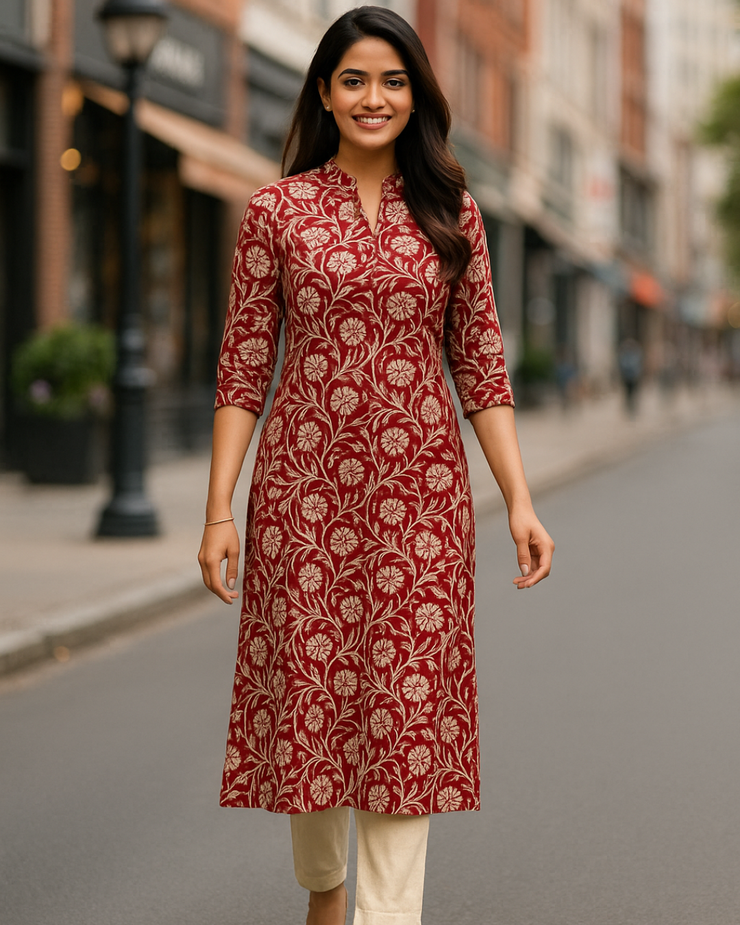 Kalamkari Cotton Fabric - M6