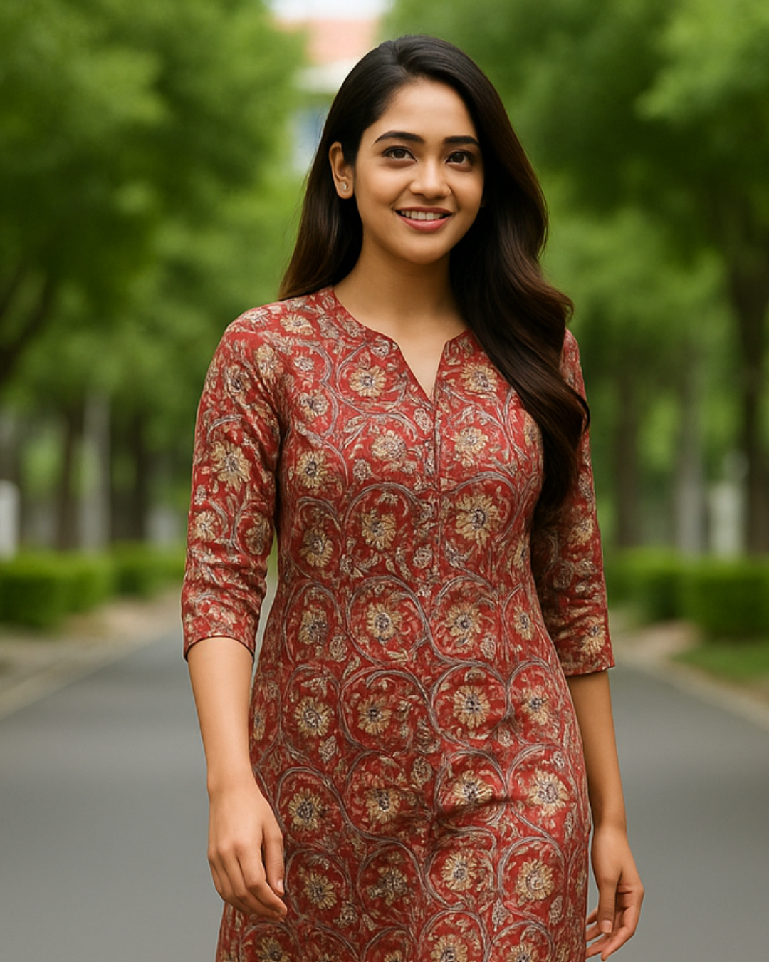 Kalamkari Cotton Fabric - M7