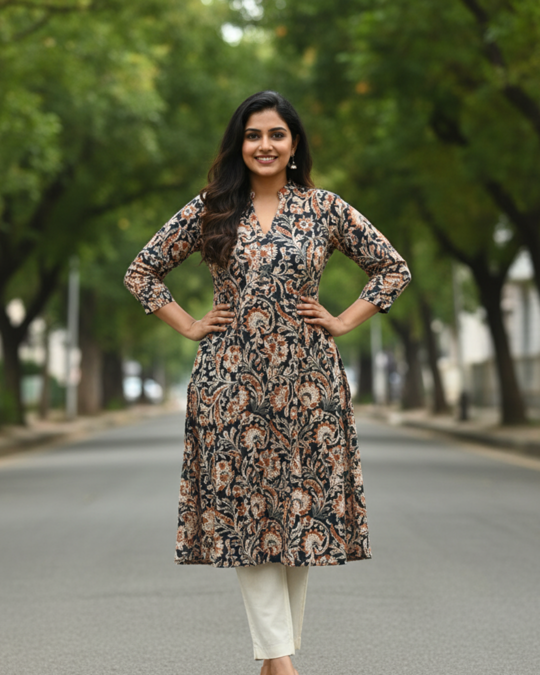 Kalamkari Cotton Fabric - M8