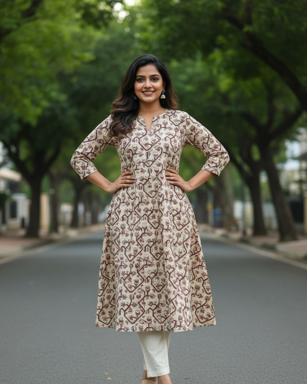 Kalamkari Cotton Fabric - M9